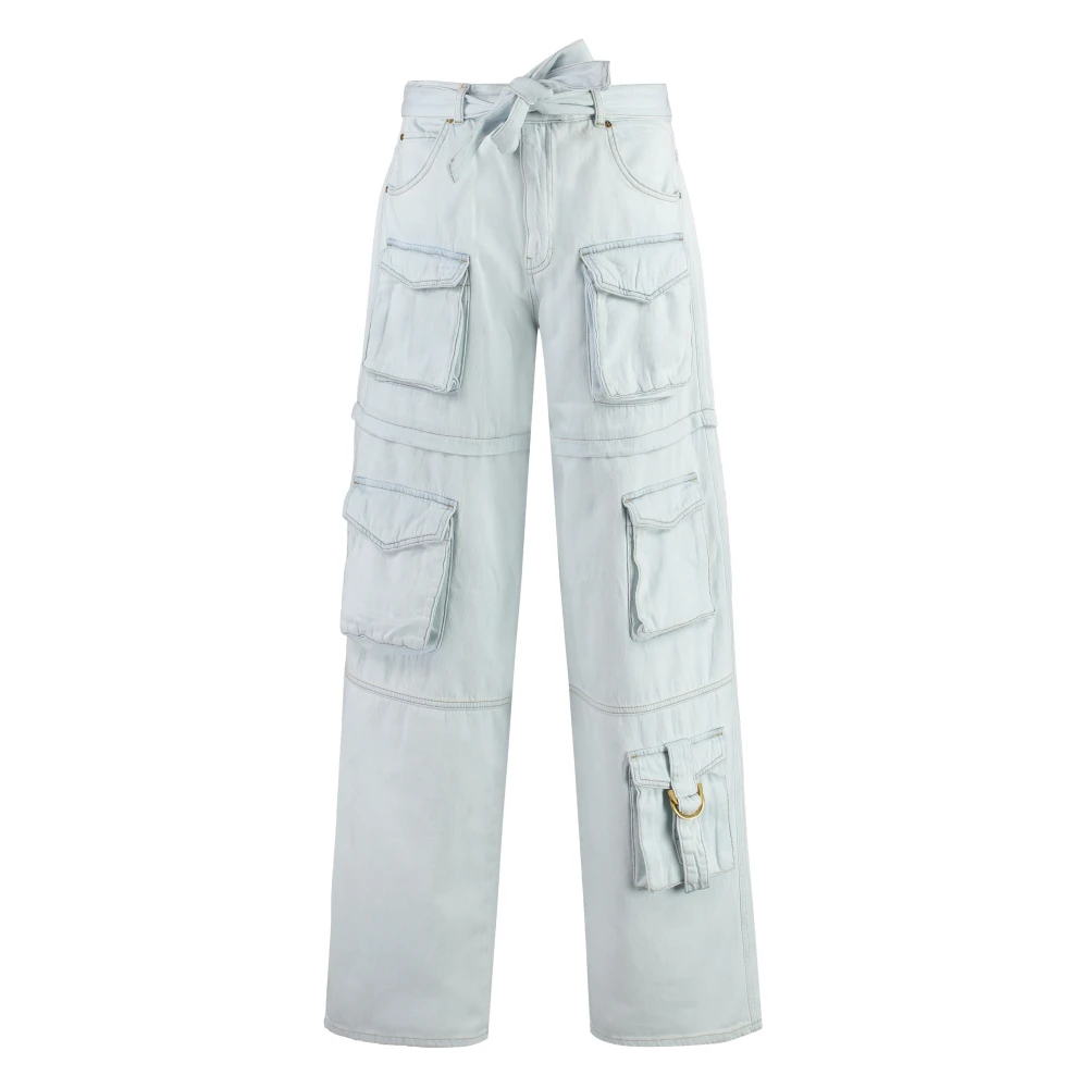 pinko Cargo-jeans met klepzakken en riem Blue Dames