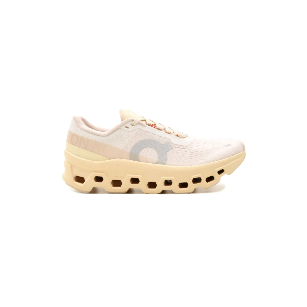 On Running Women's Beige Running Shoes, 8 Uk, Cloudmonster 1 Low Trainers