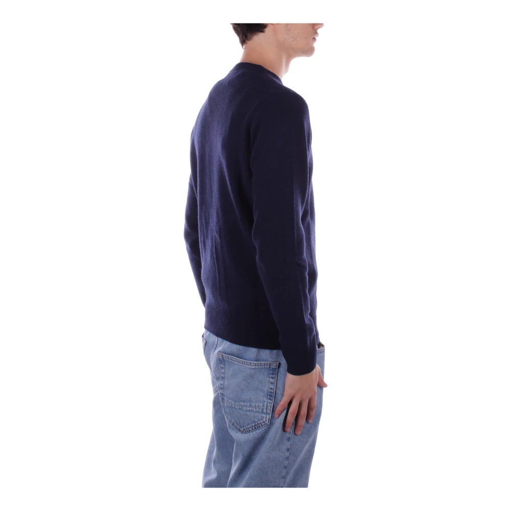 Saint Barth Logo Front Sweaters Blue Heren
