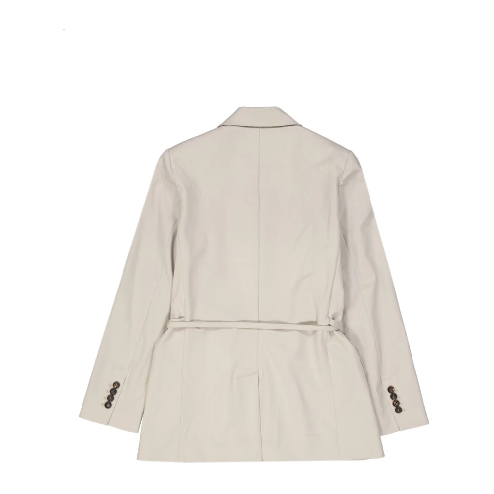 BRUNELLO CUCINELLI Wollen jas met lange mouwen Beige Dames