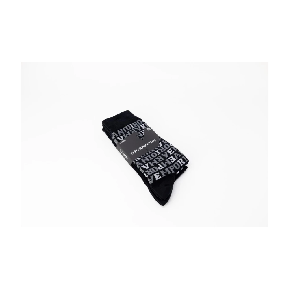 Emporio Armani Stijlvolle Sokken Pak Black Heren