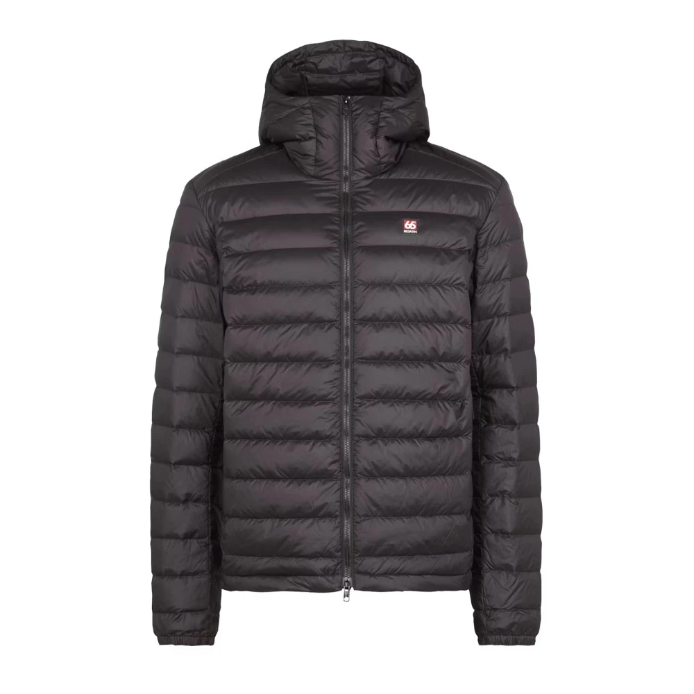 66 North Zwarte donsjas met ganzendons Black Heren