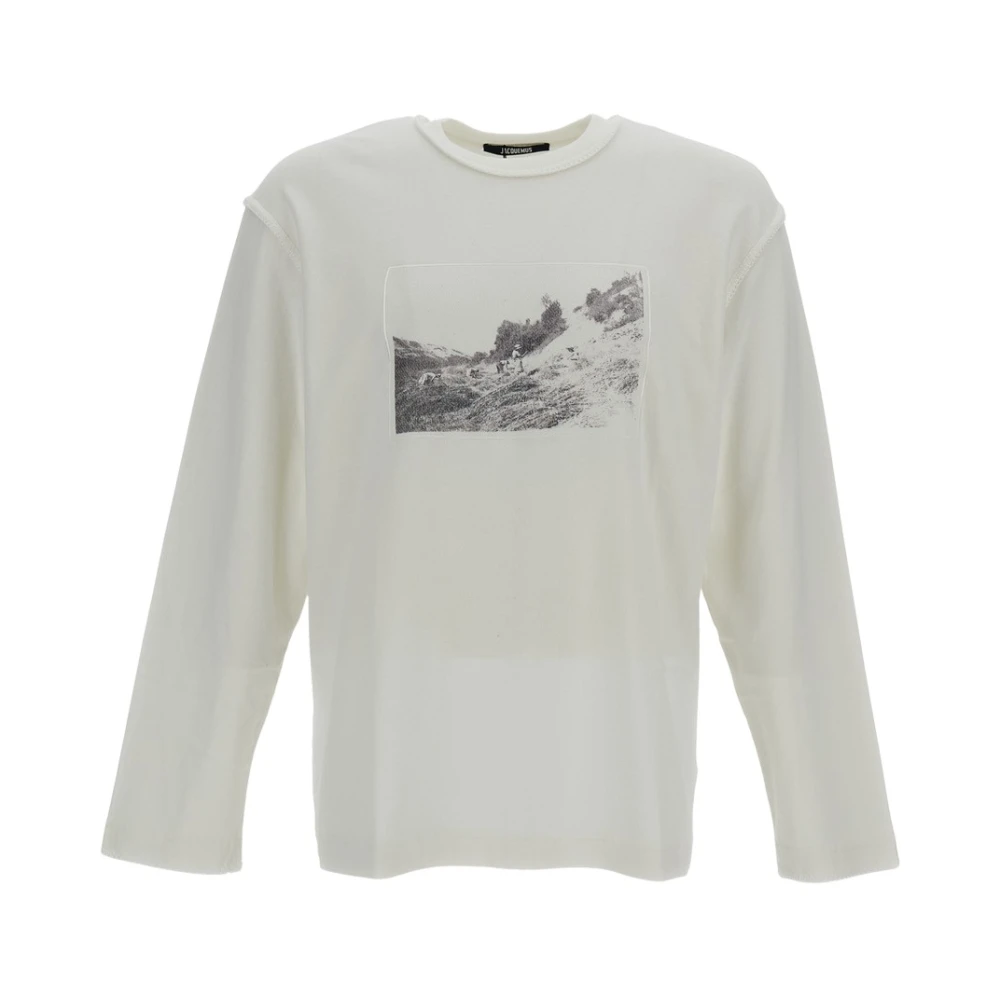Jacquemus White Paysan Long Sleeve T-Shirt - Male - Long Sleeve T-Shirts - M - Tops