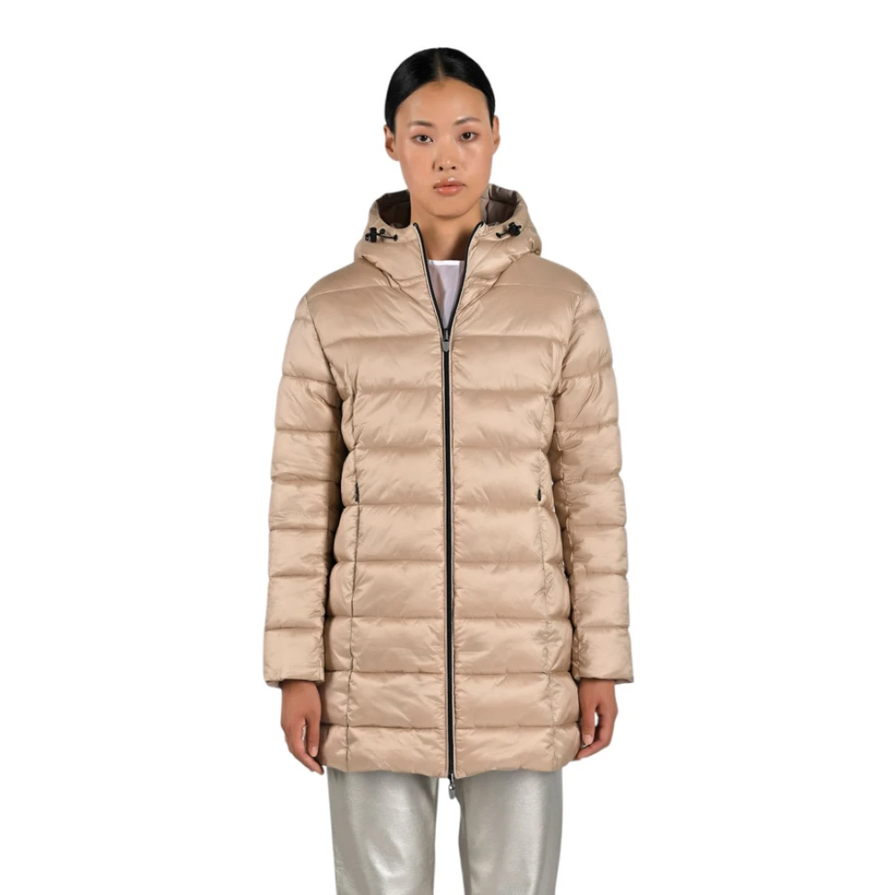 Canadian Classics Lange Puffer Jas Beige Dames