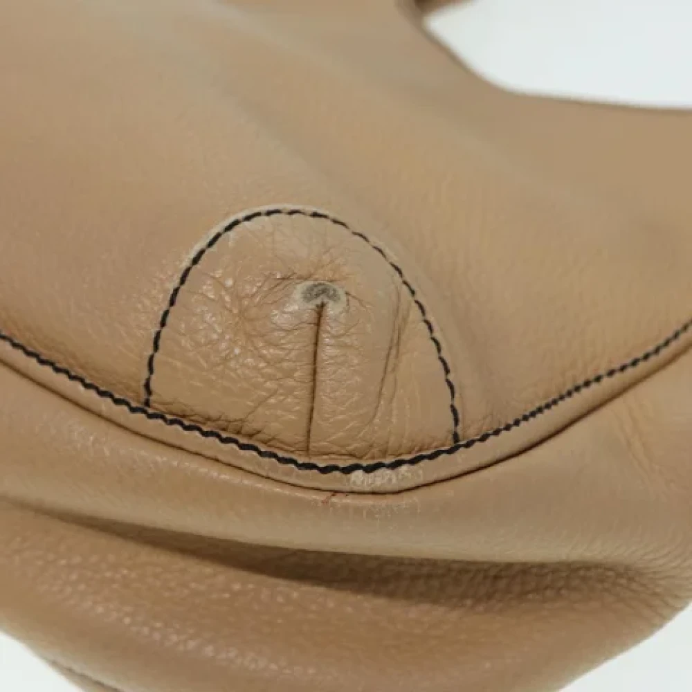 Chanel Vintage Pre-owned Leather chanel-bags Beige Dames