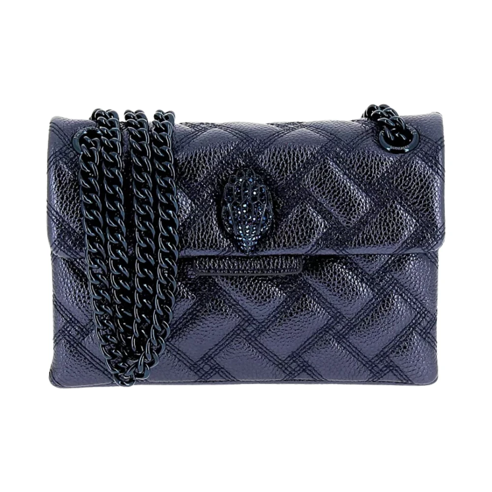 Kurt Geiger Blauwe Mini Kensington Drench Tas Blue Dames