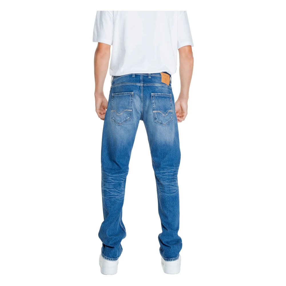 Replay Blauwe Effen Heren Jeans Herfst Winter Blue Heren