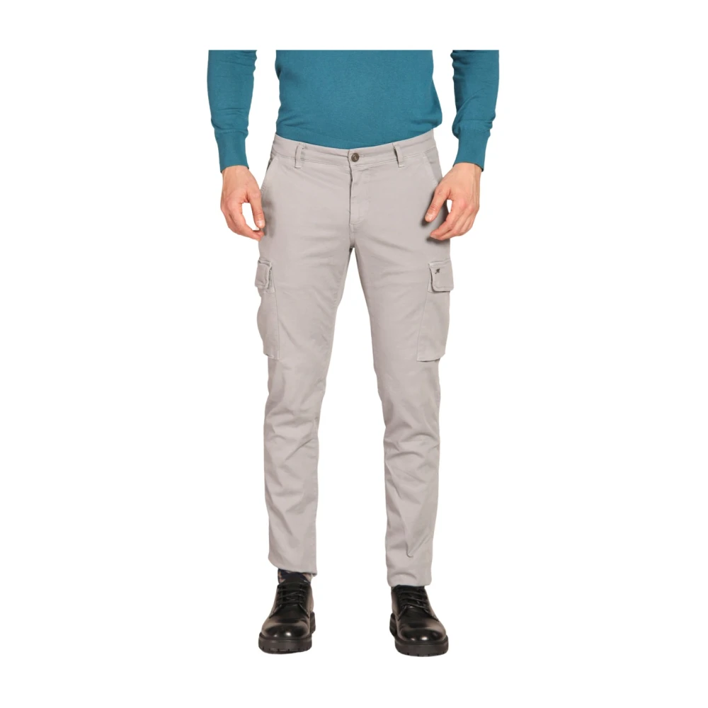 Mason's Extra Slim Fit Cargo Broek Gray Heren