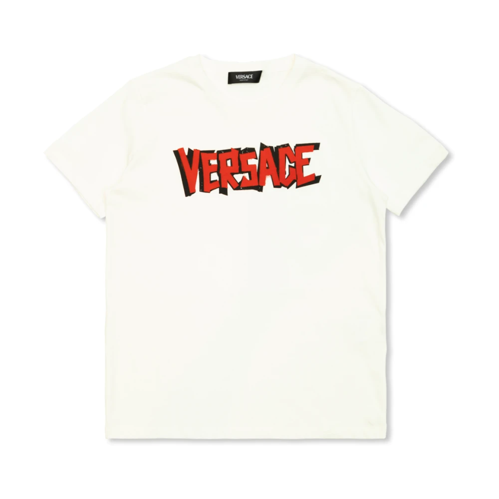 Versace T-shirt med logotyp Beige, Unisex