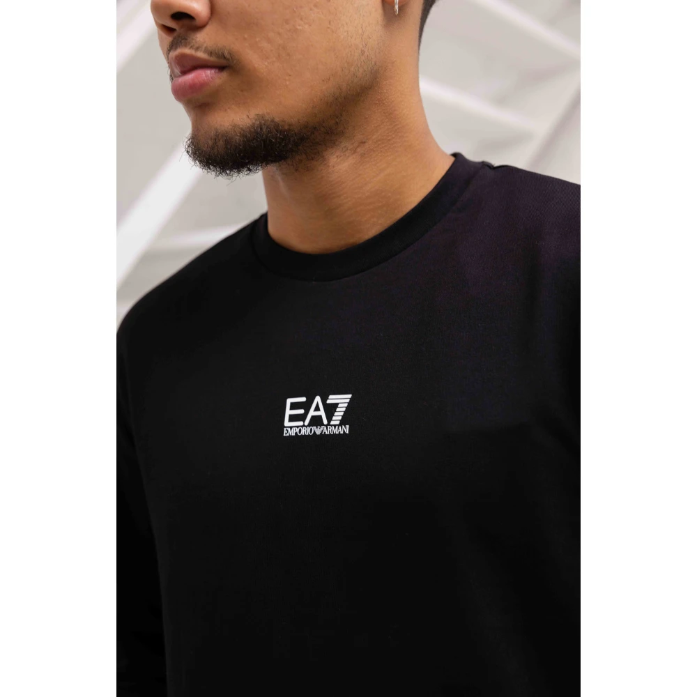 Emporio Armani Zwarte Heren Trui Klassieke Stijl Black Heren
