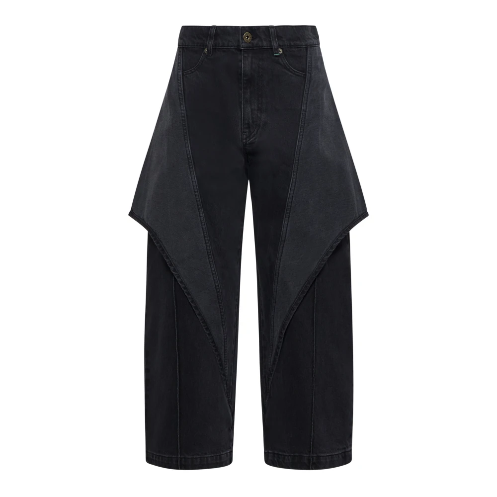 JW Anderson Grijze Denim Jeans Gray Dames