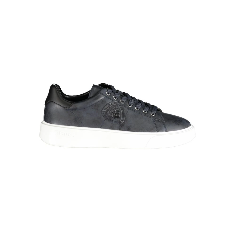 Blauer Men's Blue Sneakers, 9 Uk, Sporty Polyester Sneaker With Contrast Details