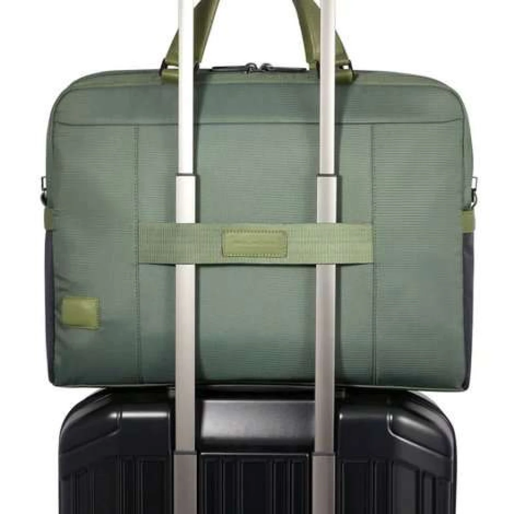Piquadro Werk Tas Green Heren