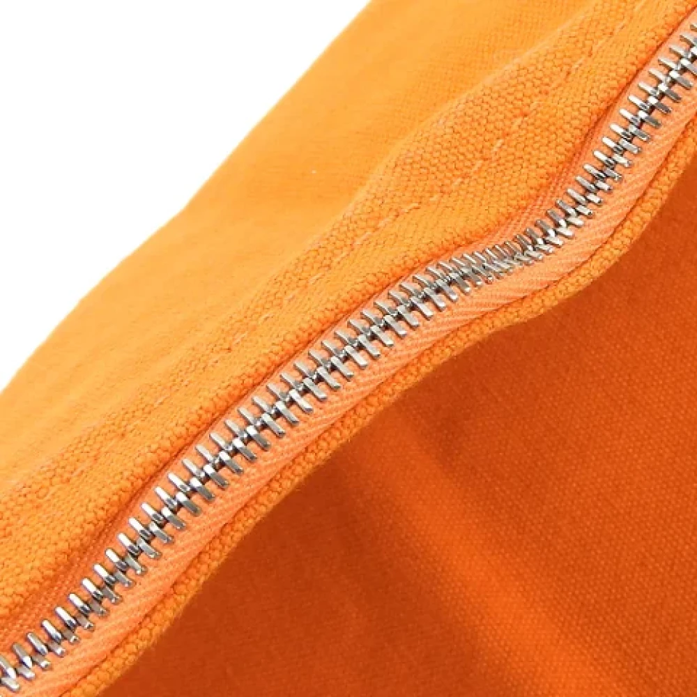 Hermès Vintage Pre-owned Canvas handbags Orange Dames