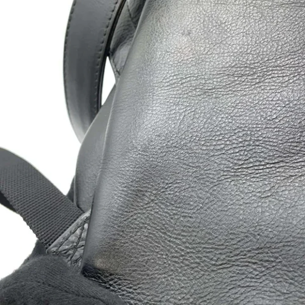 Balenciaga Vintage Pre-owned Leather backpacks Black Dames