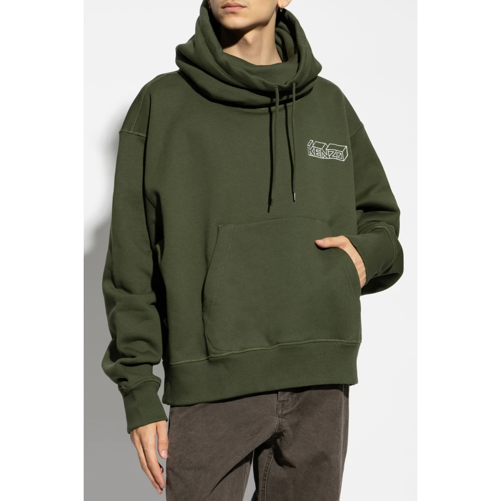 Kenzo Trui met brede kraag Green Heren