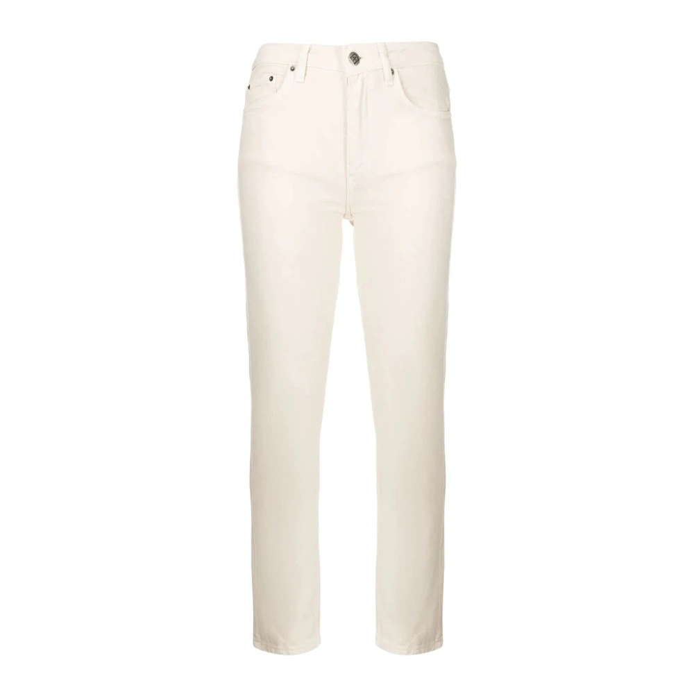 Ksubi Witte Slim Fit Straight Jeans White Dames