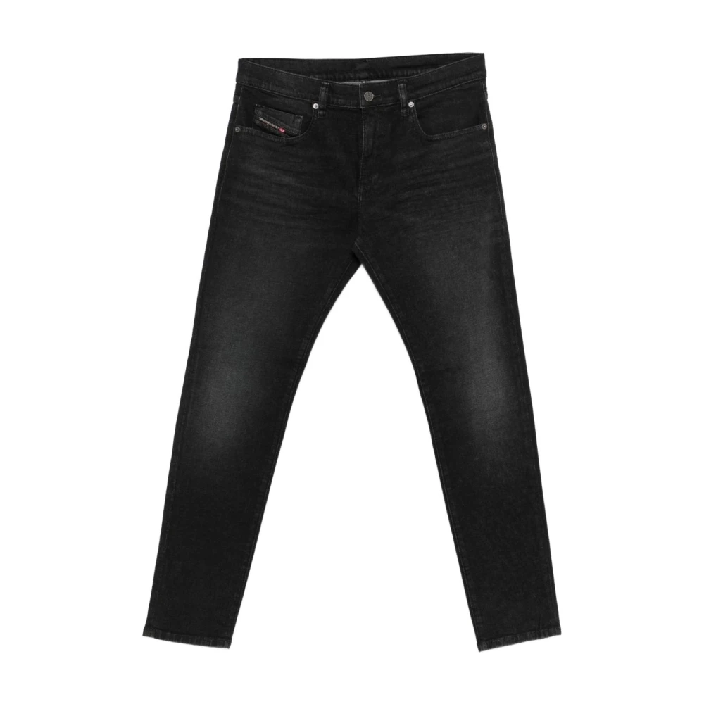 Diesel Uomo Nero Straight Jeans