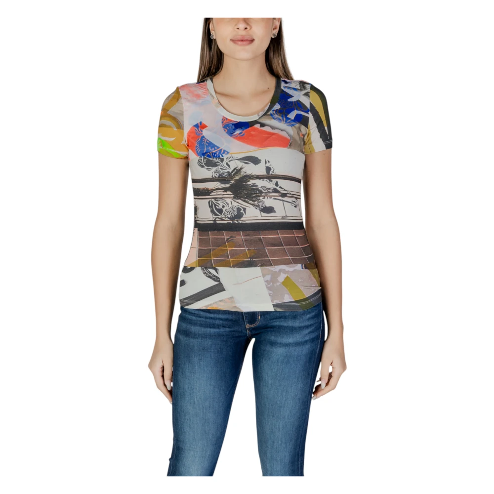 Desigual Korte Mouw T-shirt Lente Zomer Collectie Multicolor Dames