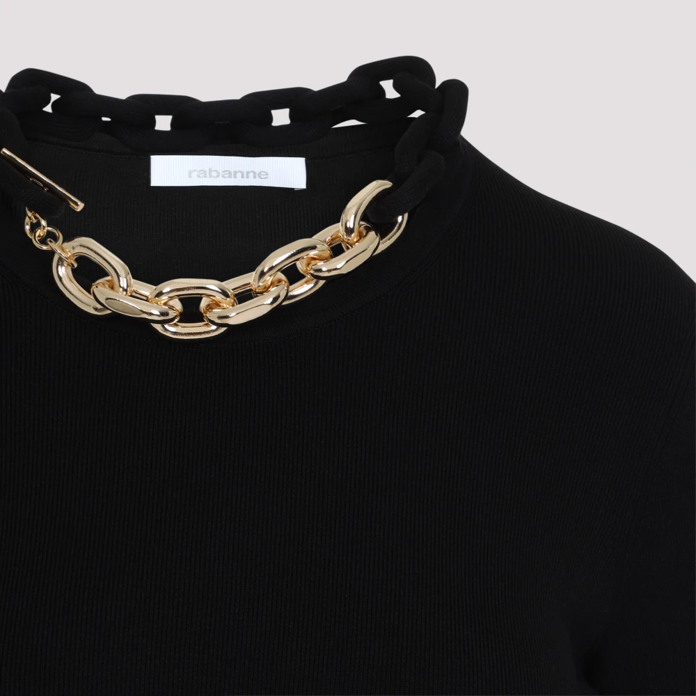 Paco Rabanne Zwarte Elegante Jurk voor Vrouwen Black Dames