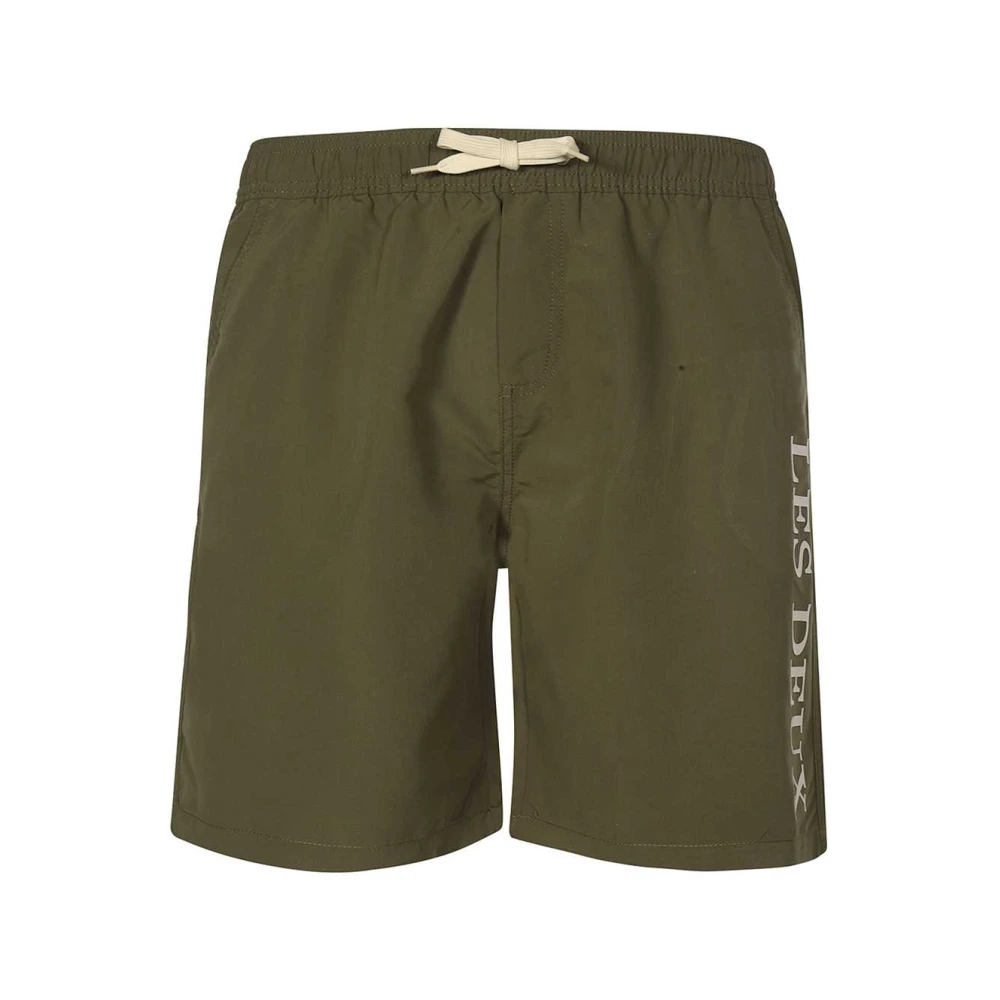 Les Deux Zwembroek met print en verstelbare taille Green Heren