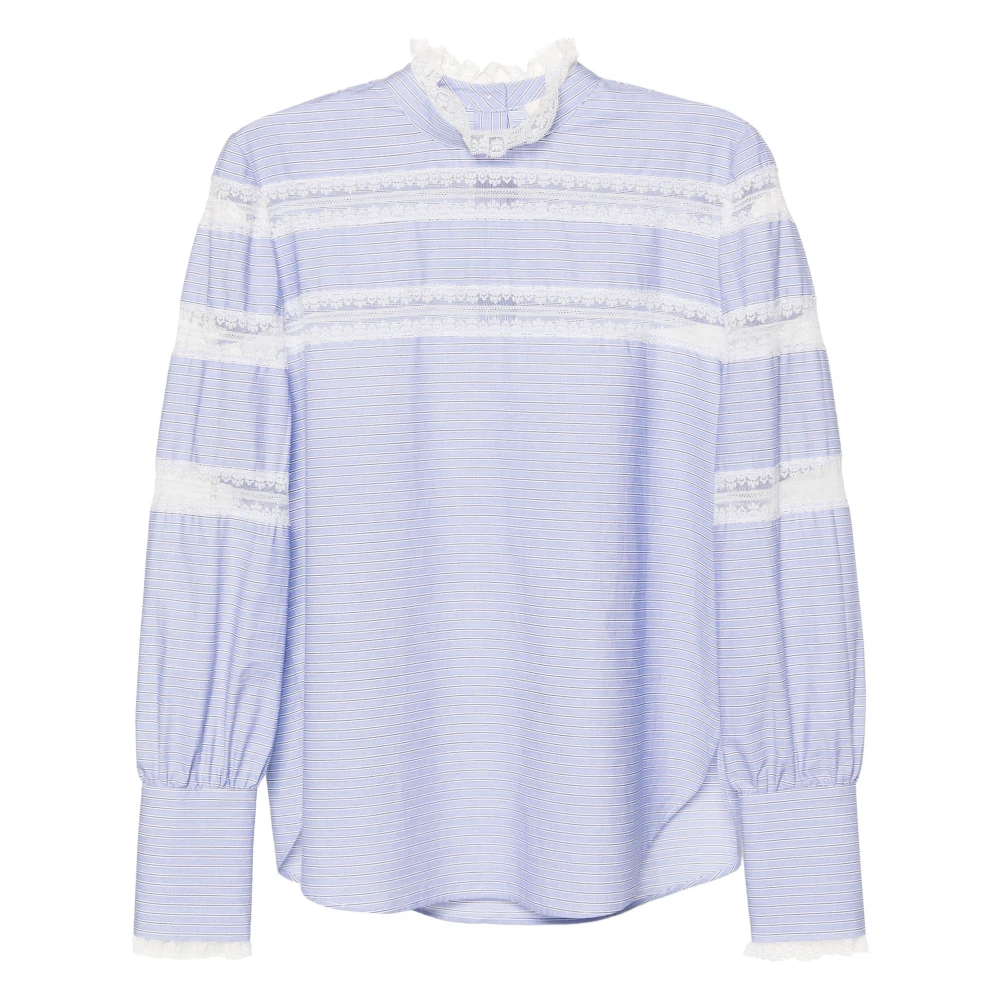 Twinset Elegante Blauwe Overhemd Met Lange Mouwen Blue Dames