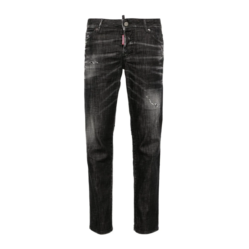 Dsquared2 Zwarte Skinny Jeans Aw24 Black Dames