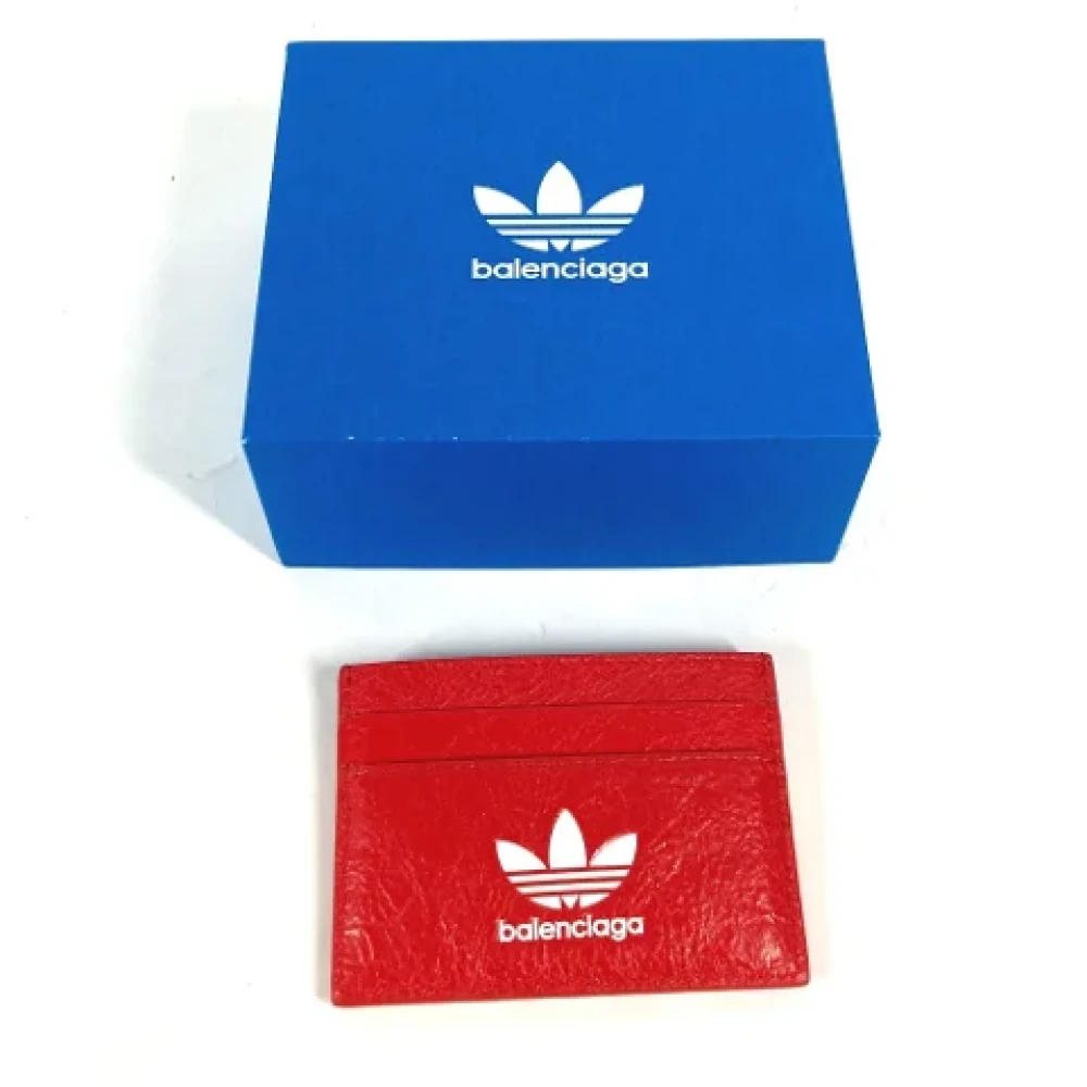 Balenciaga Vintage Pre-owned Leather wallets Red Dames