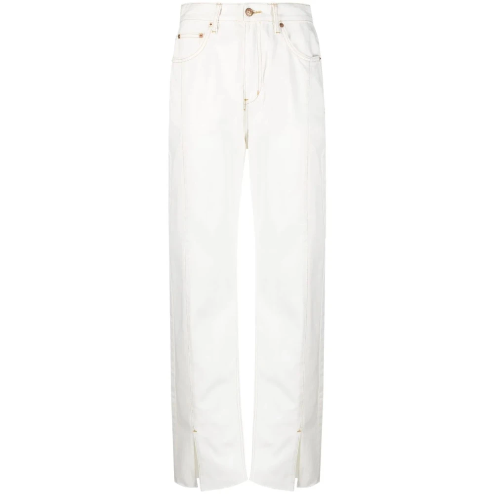 Ksubi Witte Straight Jeans met Sugar Rush Panel White Dames