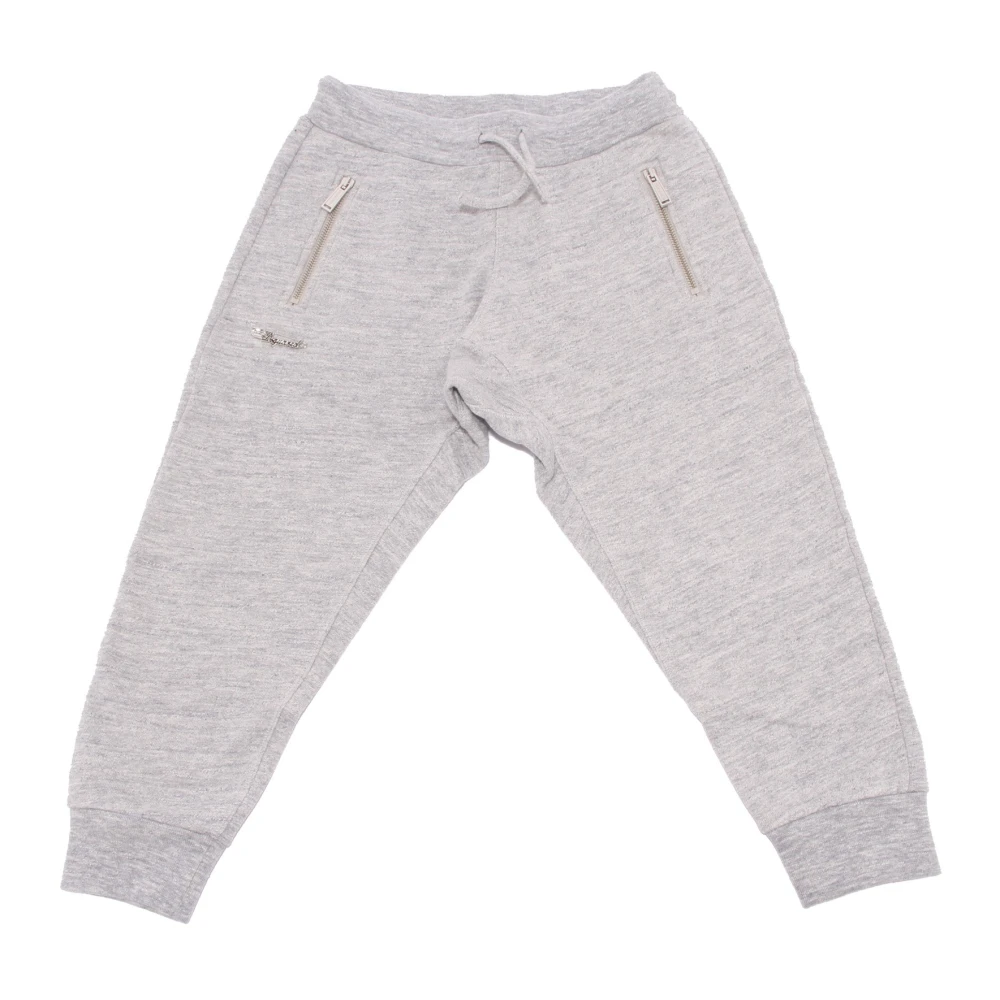 Dsquared2 Gray Sweatpants, Female, 10 Y, Felpa Sweat Trousers