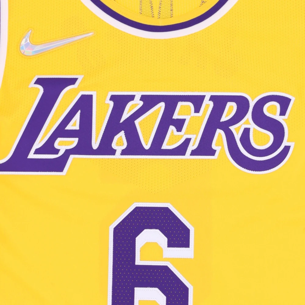 Nike LeBron James NBA Basketbal Tanktop Yellow Heren