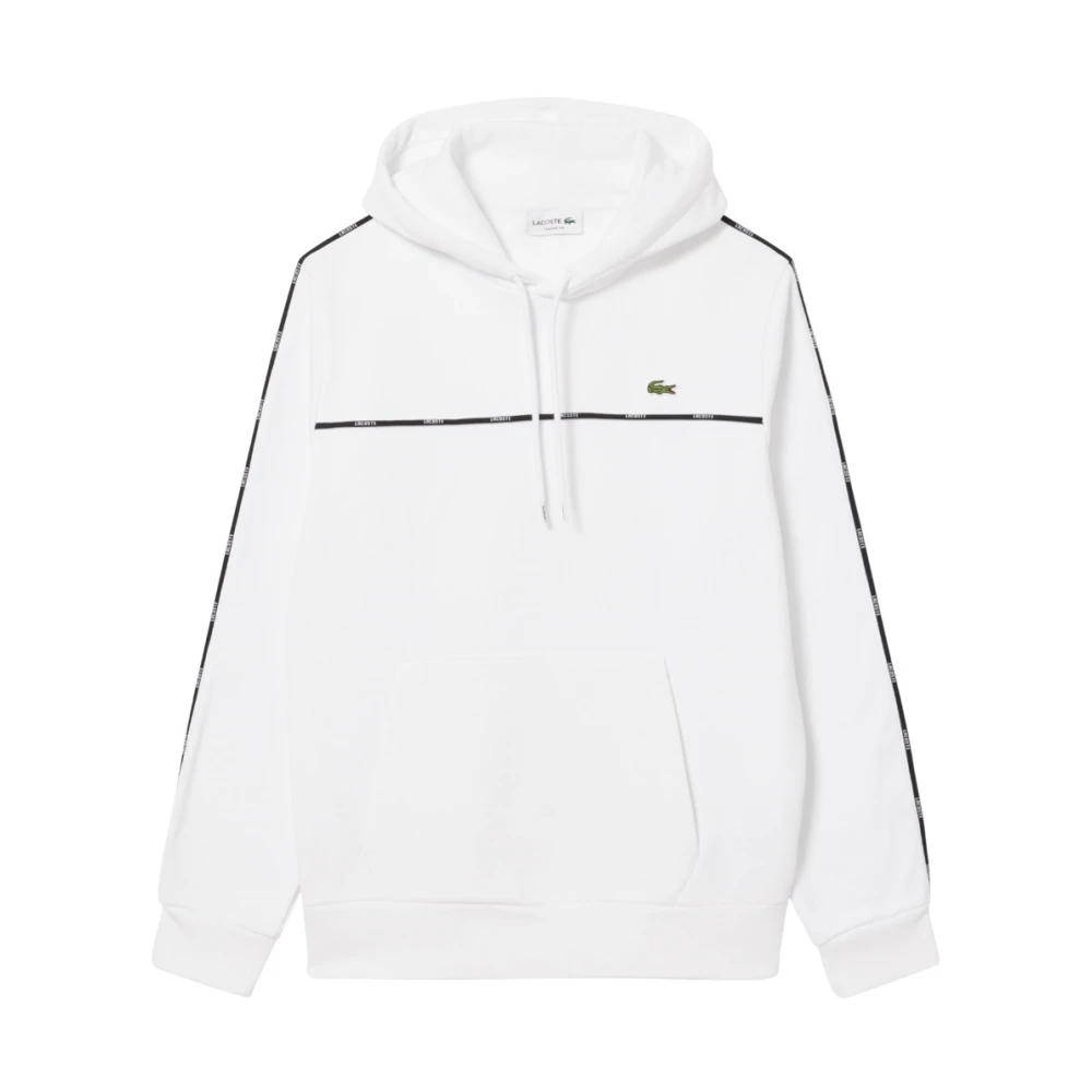 Lacoste Uomo Bianco Felpe, S, New,