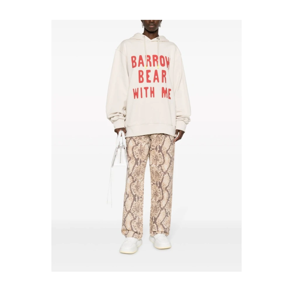 Barrow Unisex Hoodie Bw009 White Heren