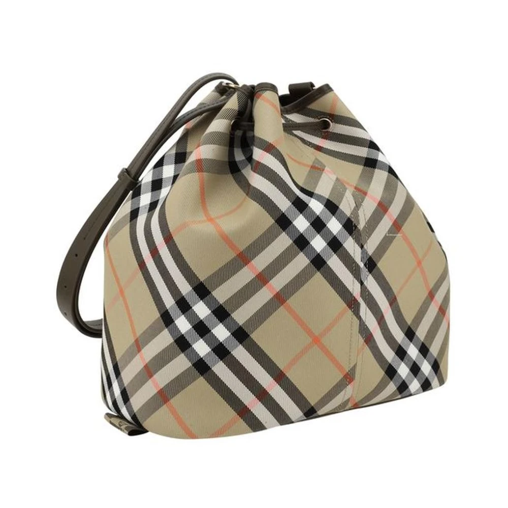 Burberry Stijlvolle geruite emmerzak Beige Dames