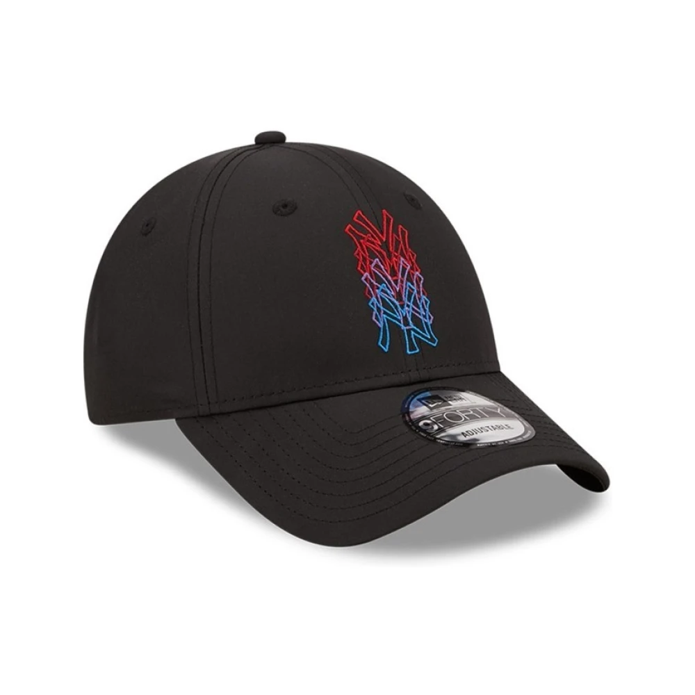 new era Zwarte Dodgers Stack Logo Pet Black Heren
