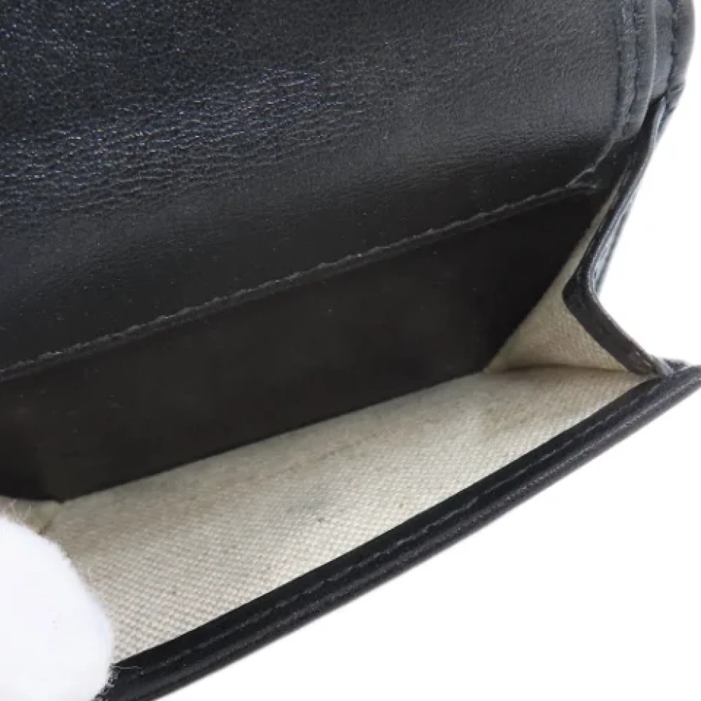 Jimmy Choo Pre-owned Leather wallets Black Dames