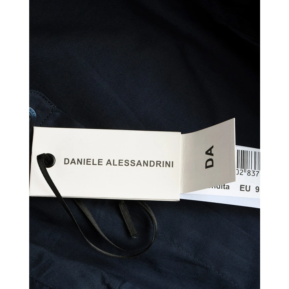 Daniele Alessandrini Slim Fit Angle Shirt Blue Heren