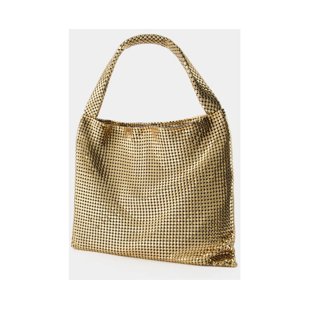 Paco Rabanne Pixel Metallic Gold Tote Bag Yellow Dames