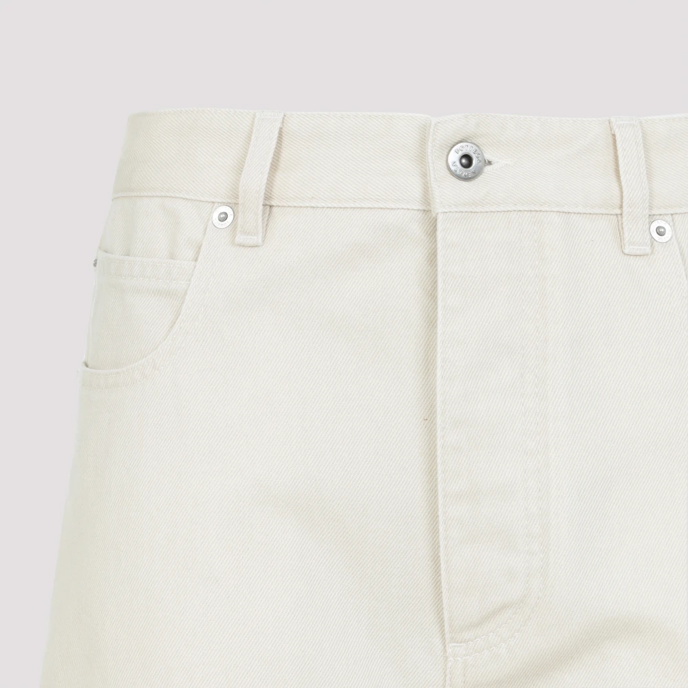 Bottega Veneta Klassieke Denim Broek voor Dagelijks Gebruik Beige Dames