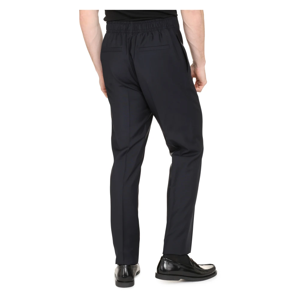 Givenchy Wollen Blend Broek met Zakken Blue Heren