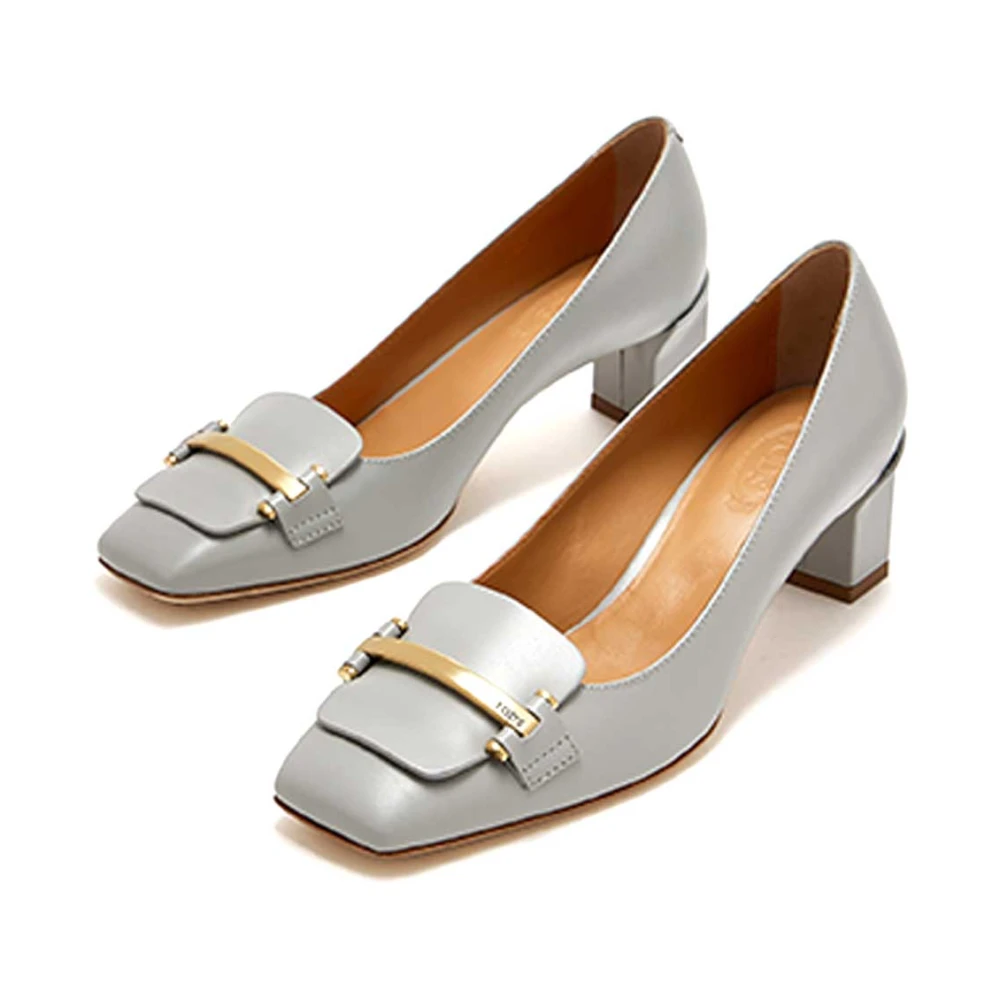 TOD'S Elegante Leren Pumps Gray Dames