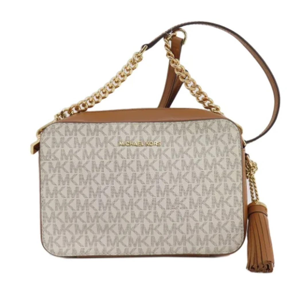 Michael Kors Pre-owned Fabric shoulder-bags Beige Dames