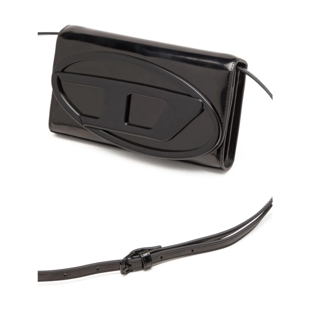 Diesel Zwarte Portemonnees voor Vrouwen Black Dames