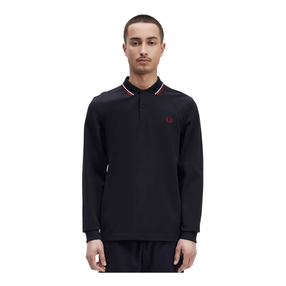 Fred Perry Heren Polo met Contrastboorden Black Heren