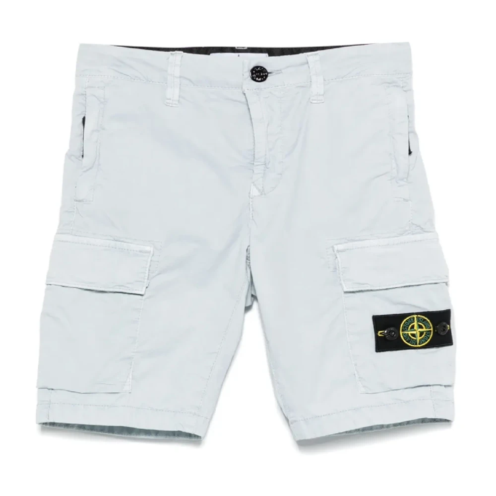 Stone Island Boys Black ' Bermuda Shorts For Summer Outings