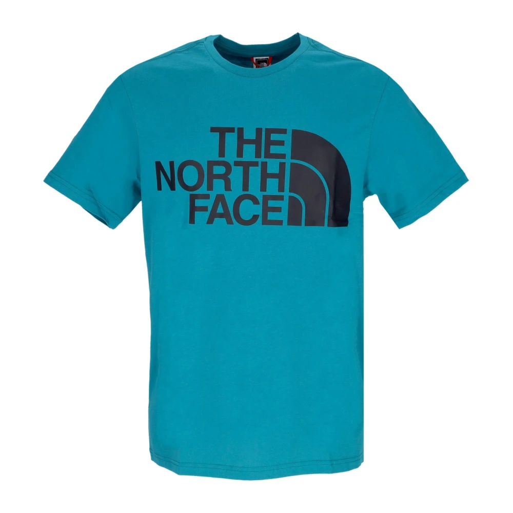The North Face Harbor Blue Crew Neck T-Shirt Blue Heren