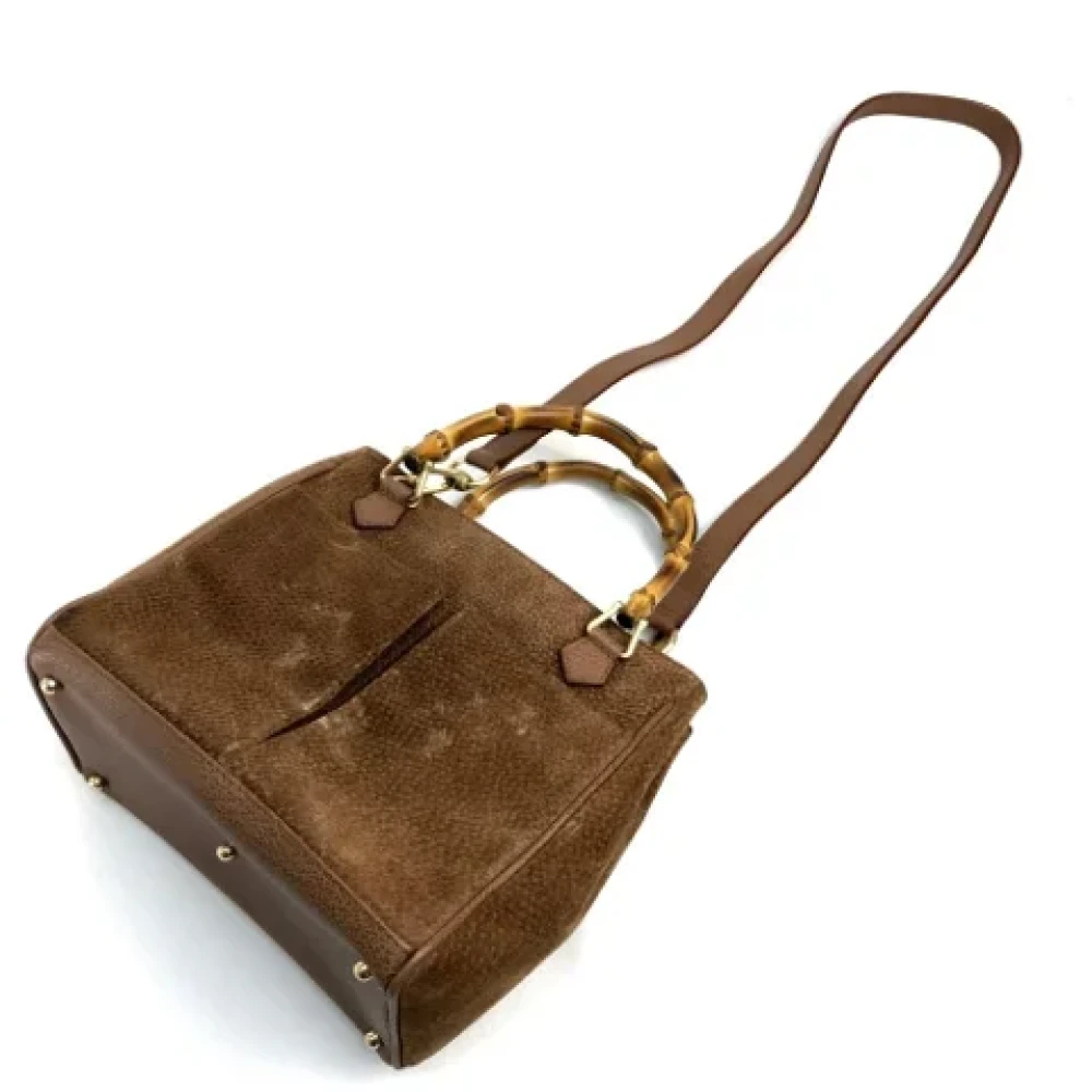 Gucci Vintage Pre-owned Suede gucci-bags Brown Dames