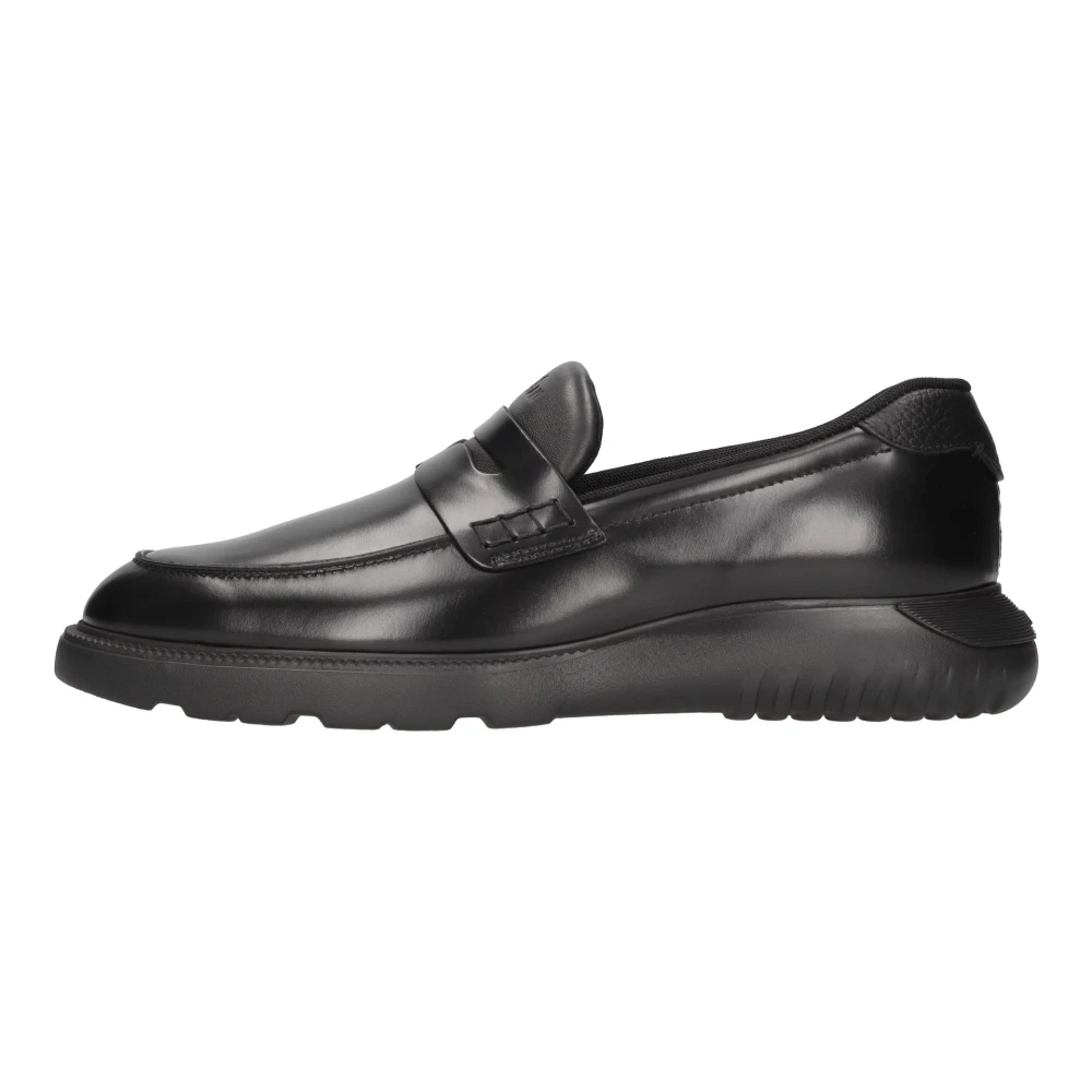 Hogan Men's Black Flat Shoes - Loafers - 9 1/2 Uk - Shoes