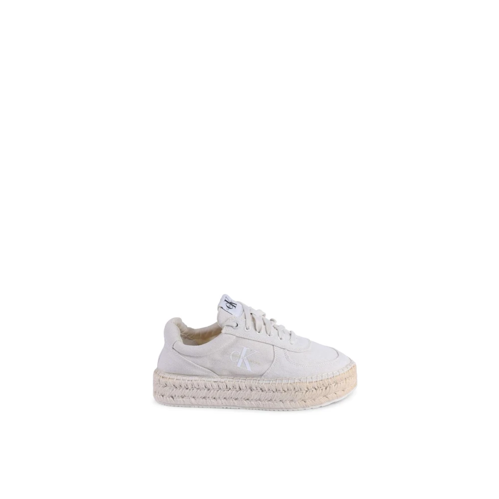 Calvin Klein Women's Beige Platform Sneaker Eco-Friendly