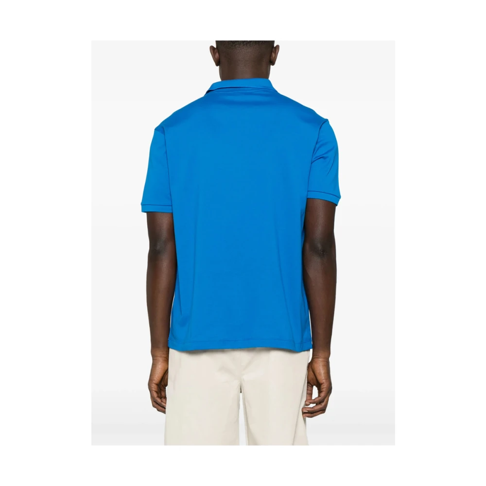 PAUL & SHARK Azuurblauwe Ribtrui met Logopatch Blue Heren